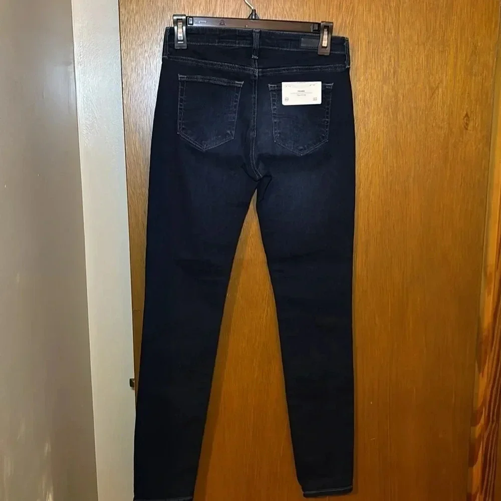 AG Adriano Goldschmied Dark Wash Prima Cigarette Leg Jeans Size 25R